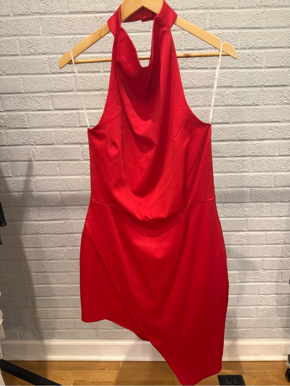 Elliatt Red Halter Asymmetric Dress